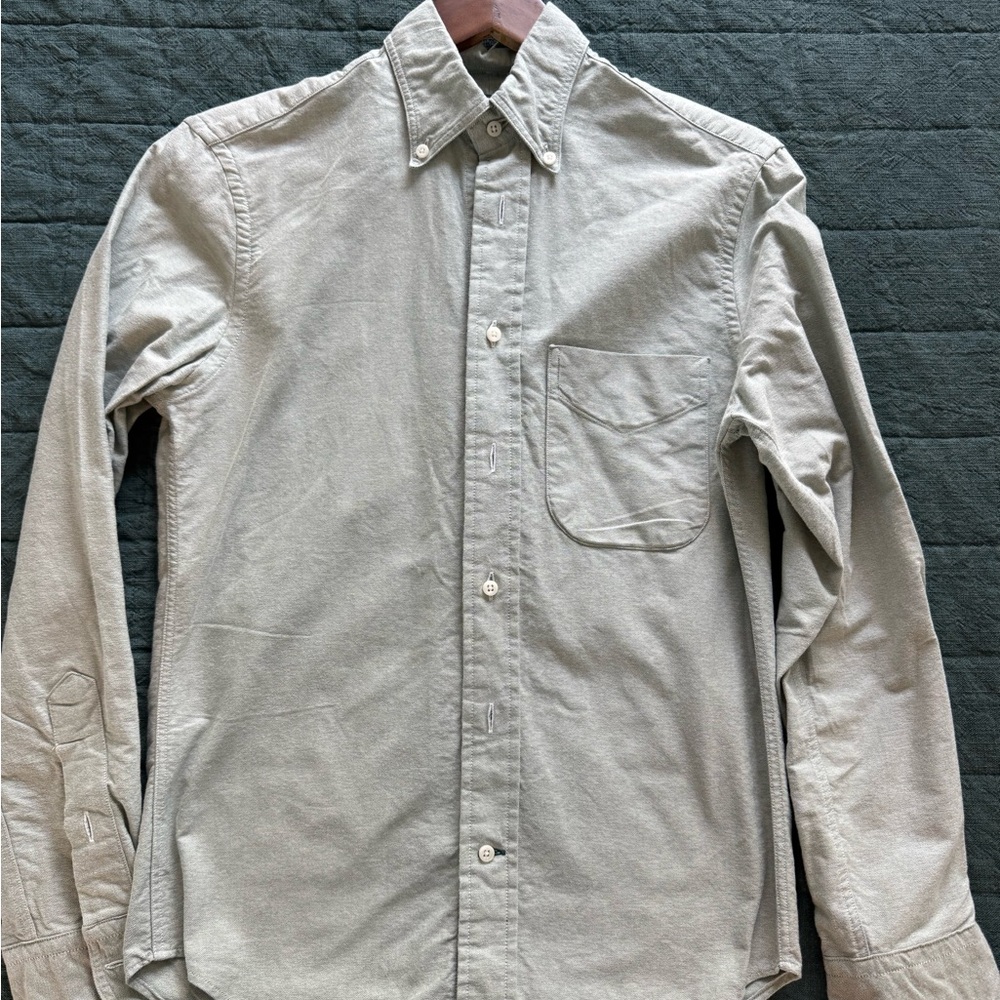 Gitman Vintage Men's Light Green Shirt XS 14.5